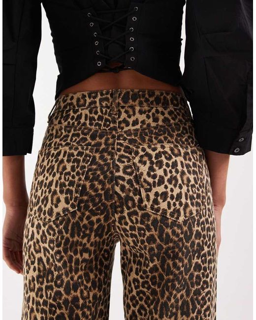 Vero Moda Natural Tessa High Waisted Wide Leg Jeans