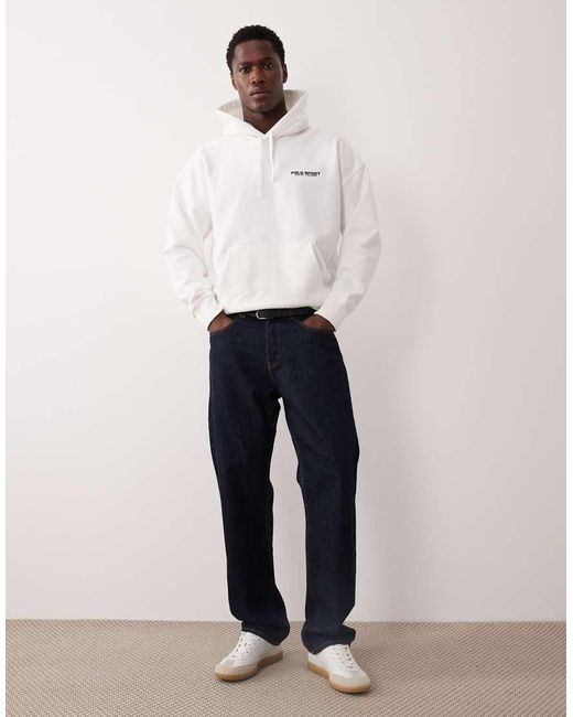 Polo Ralph Lauren White Sport Relaxed Fit Heavy Weight Chest Logo Hoodie for men