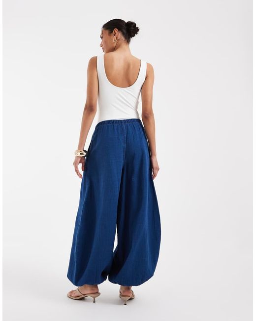 ASOS Blue Soft Denim Balloon Jeans