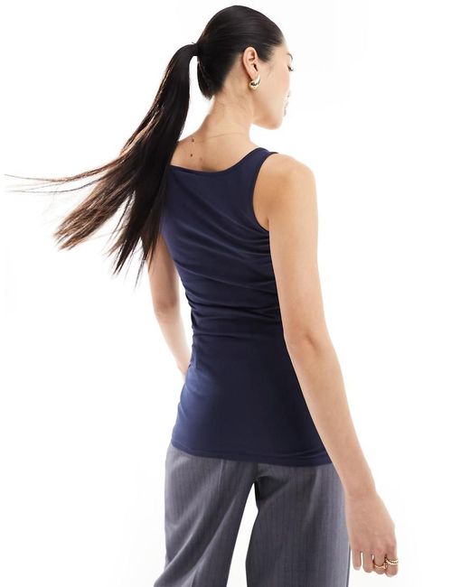 Vero Moda Blue Longline Vest Top