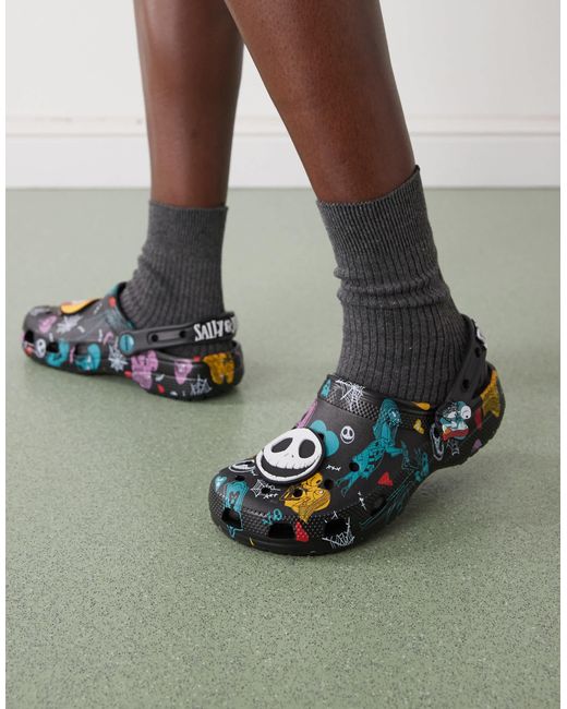 CROCSTM Green – clogs mit "nightmare before christmas"-design