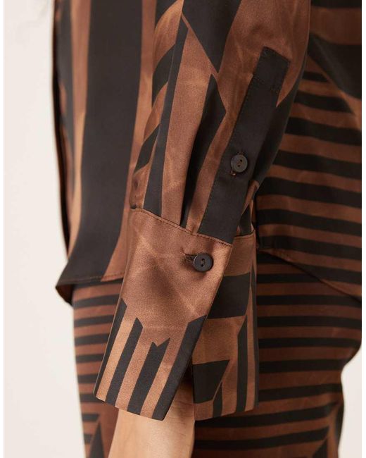 Camicia di Mango in Brown