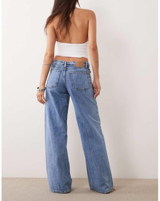 Cotton On Blue Low Rise Wide Jean