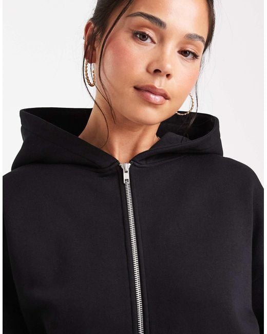 ASOS Black – oversize-kapuzenjacke