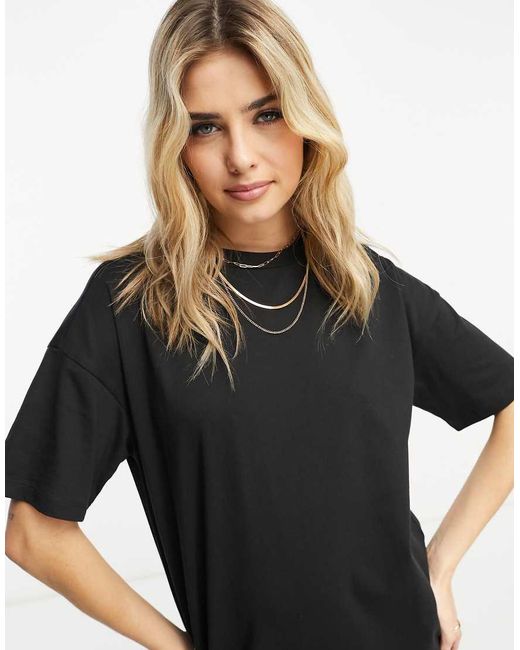 Vero Moda Black Oversized T-shirt Dress