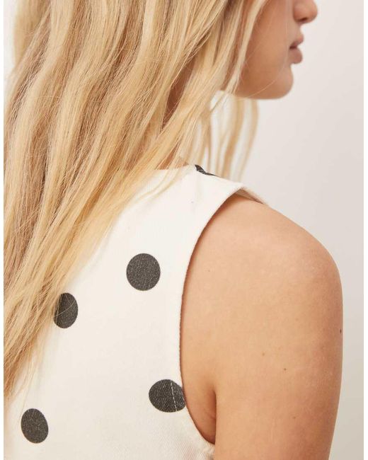 ASOS Natural Denim Mini Shift Dress