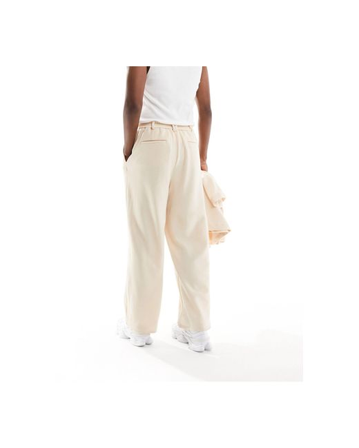 Pantalon d'ensemble texturé - beige Sixth June pour homme en coloris White