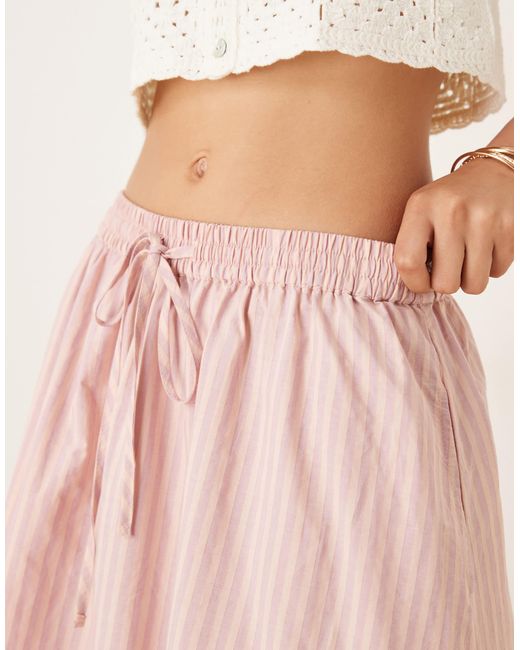 Miss Selfridge Pink Maxi Skirt