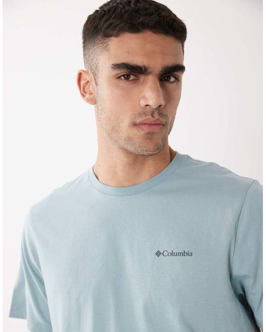 Columbia Blue Csc Basic T-shirt for men