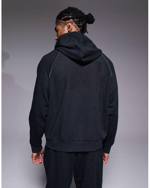 Nike Blue Heritage Dri-fit Hoodie for men