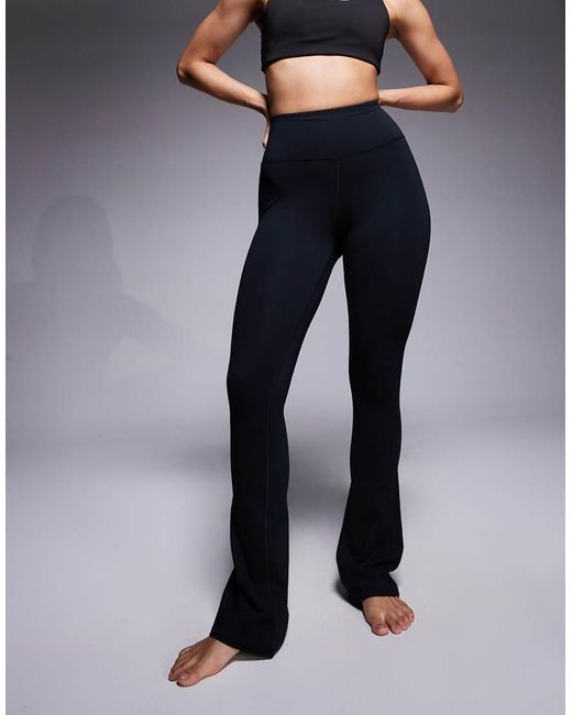 4505 Blue Hourglass Icon Soft Touch High Waist Slim Kick Yoga Legging