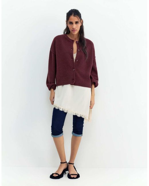Pull&Bear Red – strickjacke