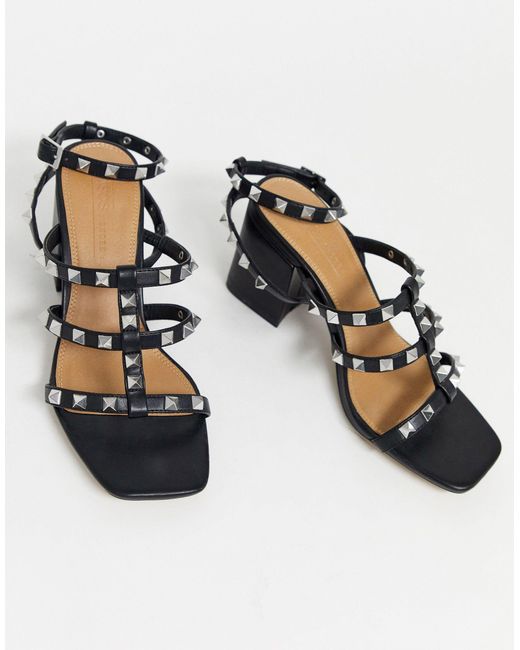 Haiti Sandales clout es talons carr s ASOS en coloris Noir Lyst