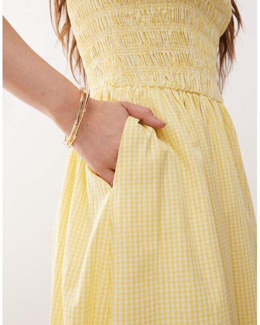 Amy Lynn Natural – eleanor – gesmoktes maxikleid