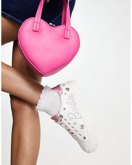 ALDO Barbie Sneaker Embellished Trainers in Pink | Lyst