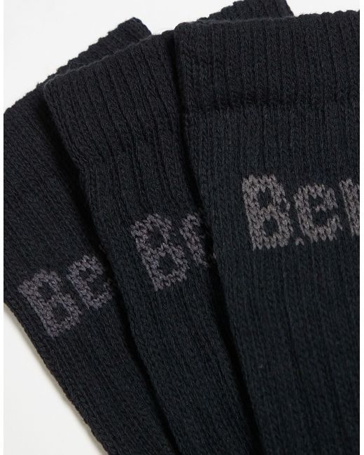Bench Black Zavala 3 Pack Marl Boot Socks for men