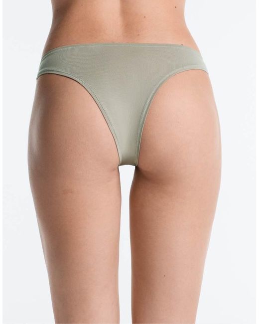 Oysho White 5 Cotton Blend Brazilian Briefs