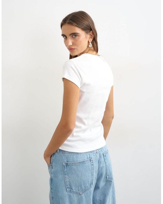 TOPSHOP White Everyday Tee