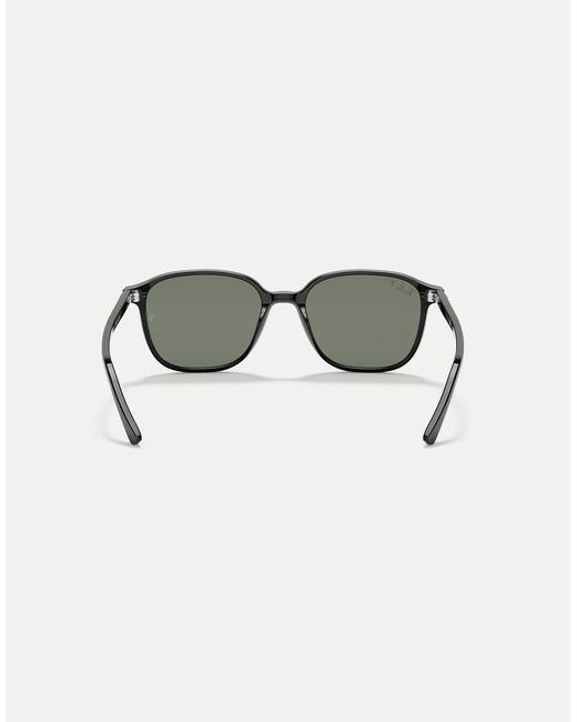 Ray-Ban Black Leonard Square Polarised Sunglasses With Lens