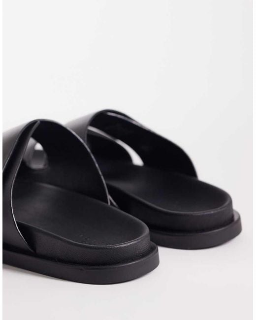 ASOS Blue Two Strap Sandals for men