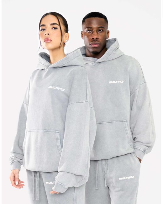 Multiply - sweat à capuche oversize - délavé Multiply Apparel en coloris Gray