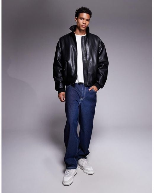 ASOS Gray Bomber Jacket for men