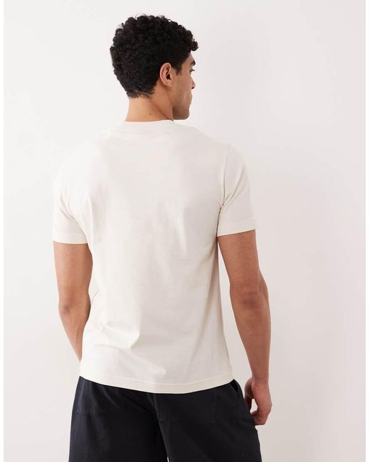 Gant White Varsity 'g' Badge T-shirt for men