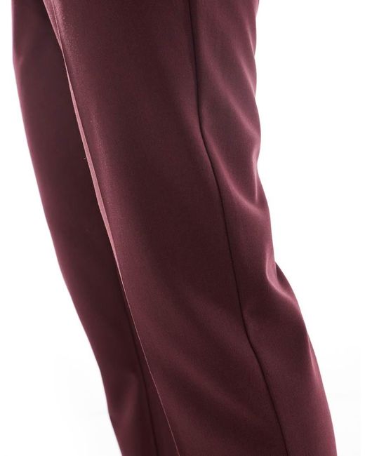 ASOS Red Slim Suit Trousers for men