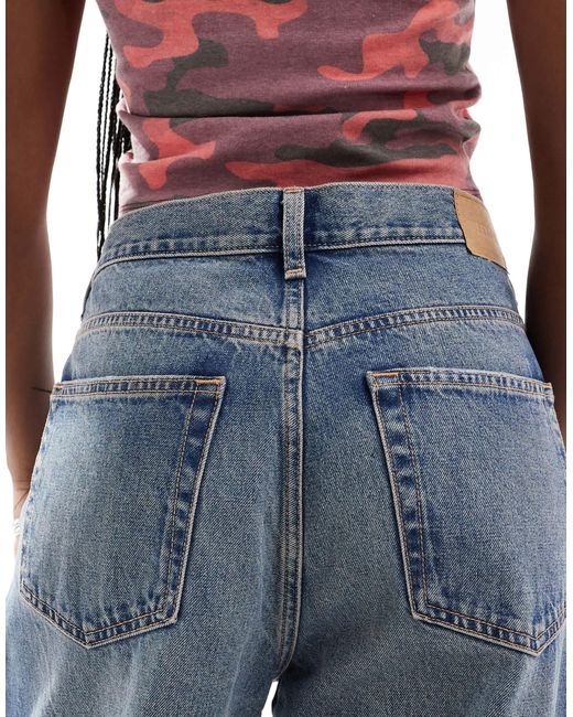 Weekday Blue – rail – locker geschnittene jeans