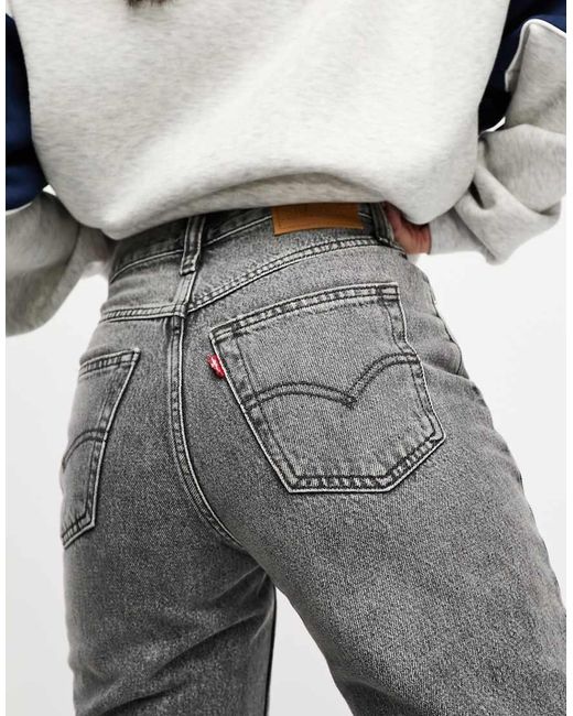 Levi's Gray 80's Mom Jeans