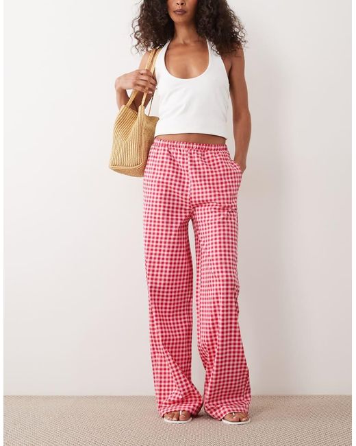 Threadbare Pink Jersey Pull On Trouser With Drawstring