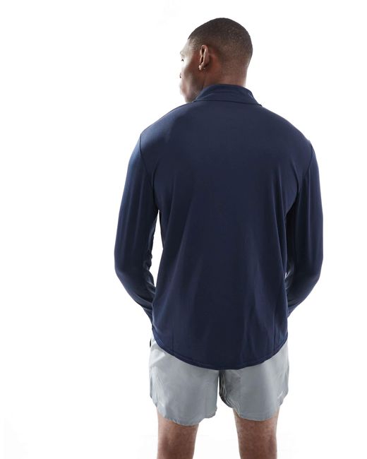 Pacer - top à col zippé en tissu dri-fit Nike pour homme en coloris Blue