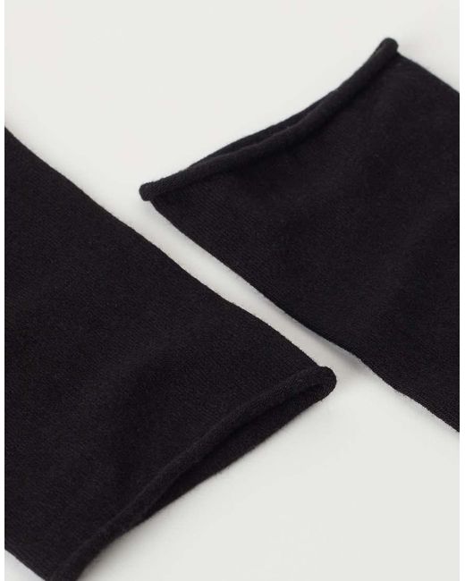 Calzedonia Black Non-Elastic Cotton Ankle Socks