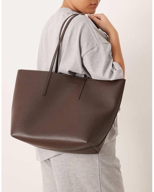 Borsa Shopping di Mango in Brown