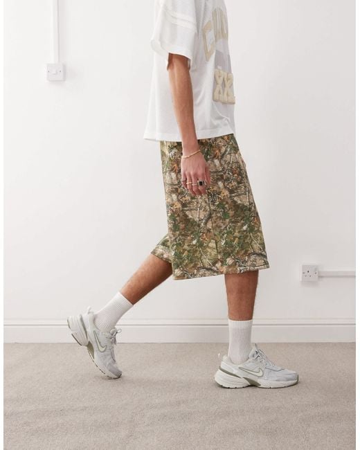 Collusion Natural Skater Relaxed Jersey Shorts for men