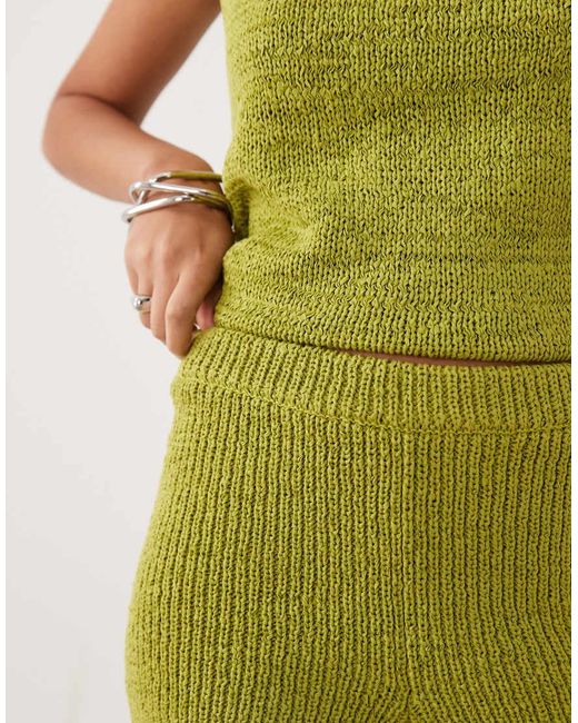 ASOS Green Tape Yarn Knit Shorts