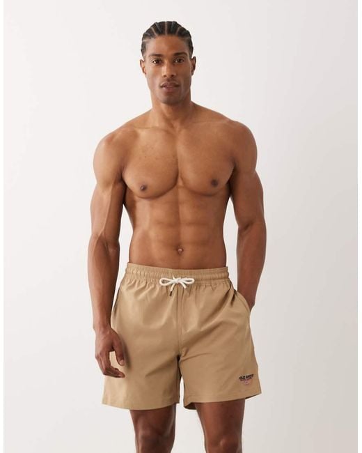 Polo Ralph Lauren Natural Sports Capsule Flag Logo Swim Trunk for men