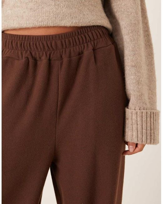 ASOS Brown Supersoft Oversized Barrell Leg jogger