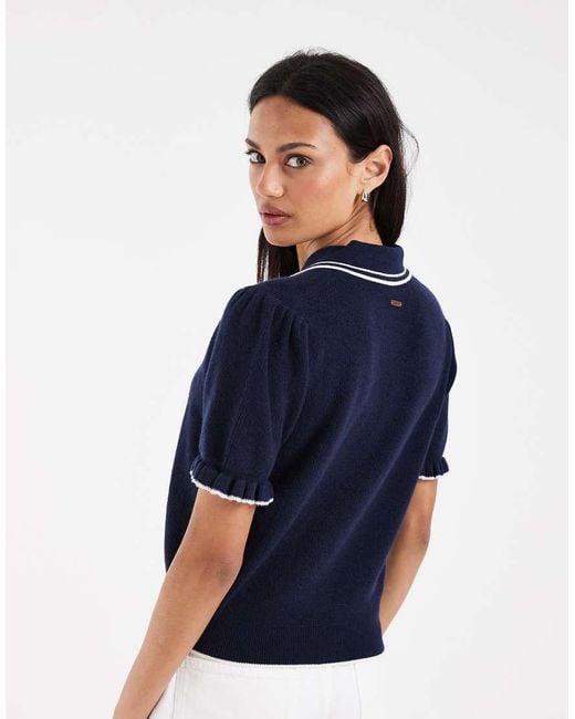 Levi's Blue Super Soft Short Sleeve Polo Top
