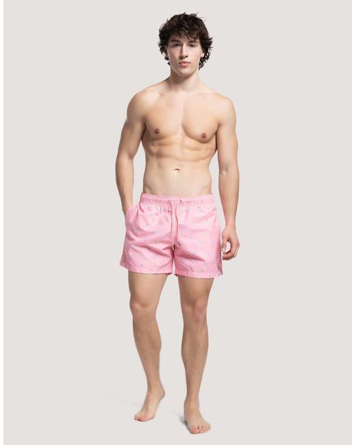 Apreslife Pink Twister Swimshorts for men