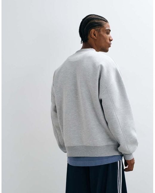 ASOS Gray Extreme Oversized Sweatshirt for men