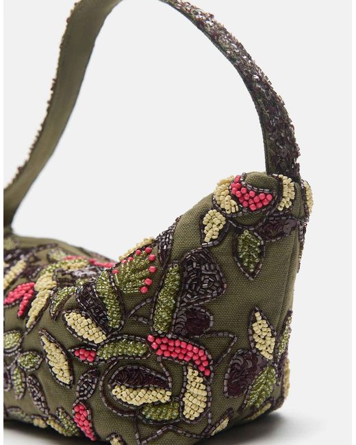 Pull&Bear Metallic – schultertasche aus canvas