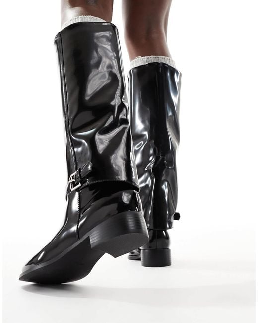 Raid Black Rosenna Riding Knee Boots