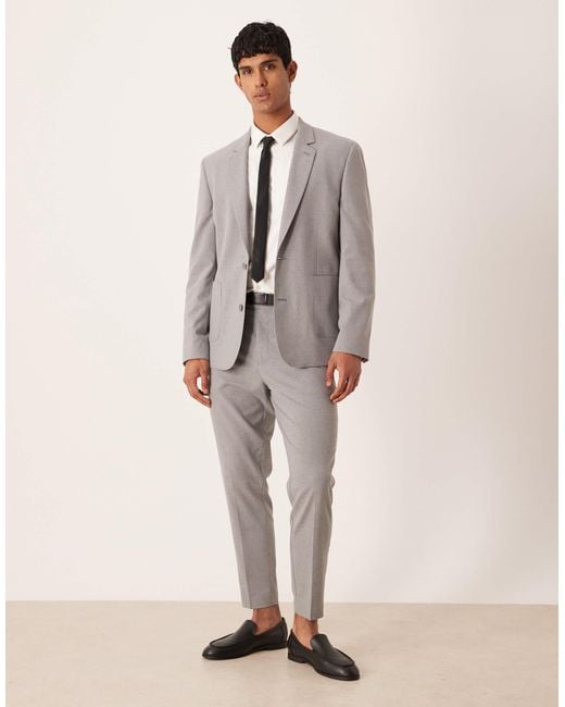 ASOS Gray Slim Suit Jacket for men