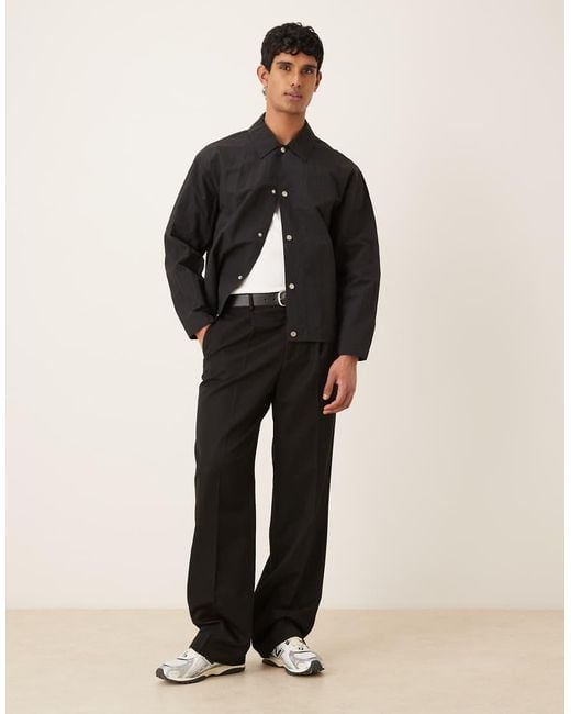 ASOS Black Lightweight Nylon Jacket for men