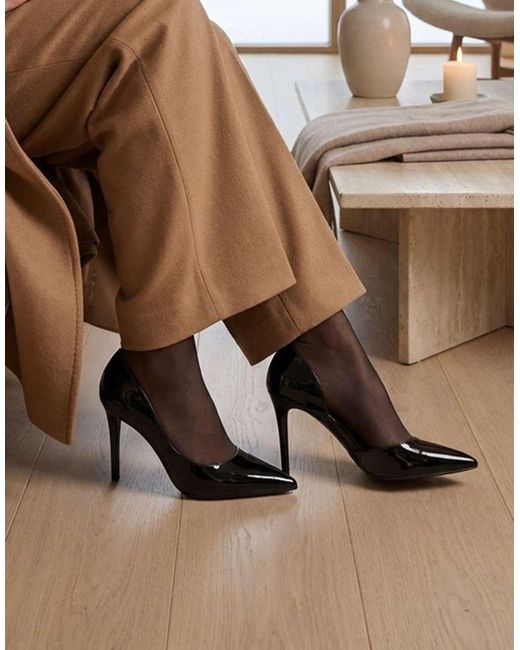SEQWL White Pointed Toe Pumps Dress Shoes With Stiletto High Heel