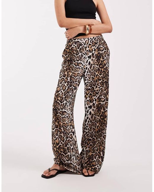 Vero Moda Black High Waist Wide Leg Trouser
