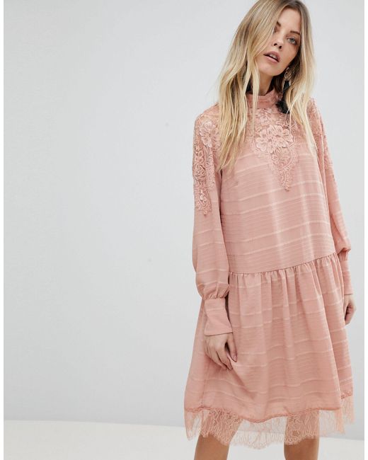 pink mini skater dress