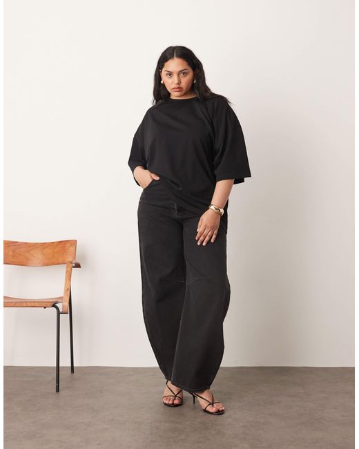 ARRANGE Black Curve – hochwertiges, schweres oversize-t-shirt