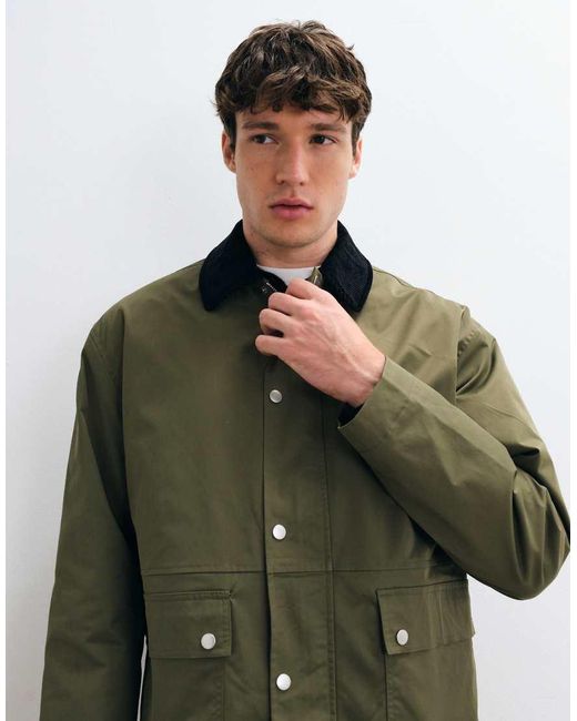ASOS Green Oversized Barn Jacket for men